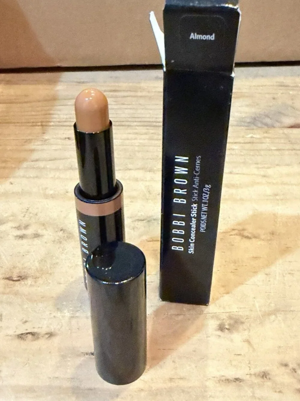 Bobbi Brown Skin Concealer Stick In ALMOND .1oz/3g New W/ Box